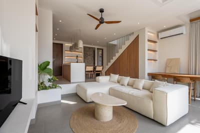 Living, Workspace, Dapur & Dining