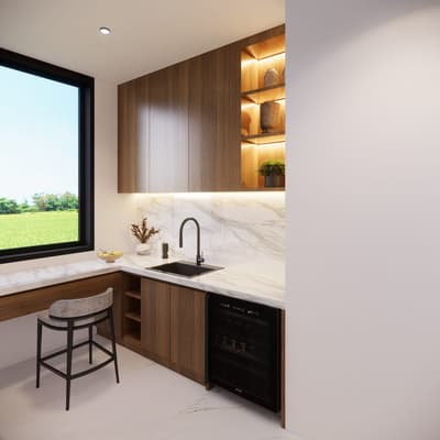 First Floor Bathroom, WIC, Office & Pantry