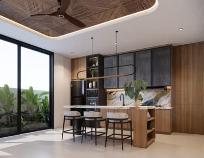 Basement Living & Island Table