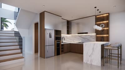 Ground Floor Living & Kitchen