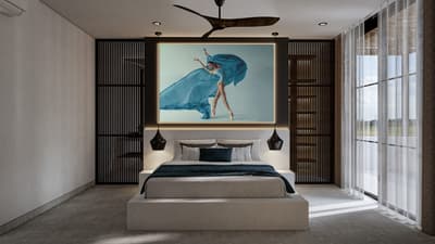 Villa B Bedrooms & Bathroom