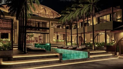 Exterior, Facade & Pool Renders
