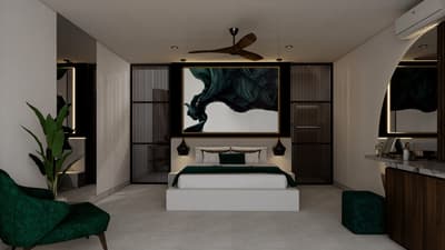 Villa A Bedrooms & Bathroom