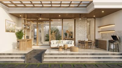 Living, Dining & Inner Garden