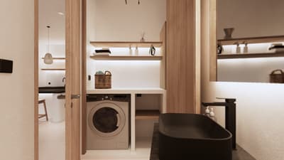 Laundry & Powder Room