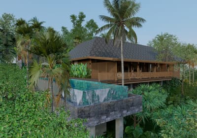 Arsitektur, Struktur Panggung & Infinity Pool
