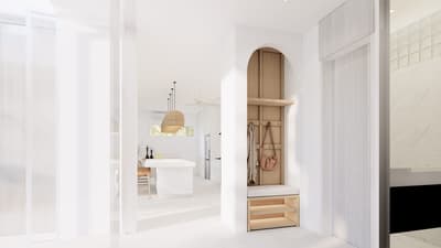 Walk-in Closet, Kids Bedroom & Foyer