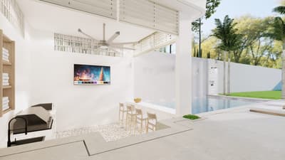 Living, Dining & Kitchen