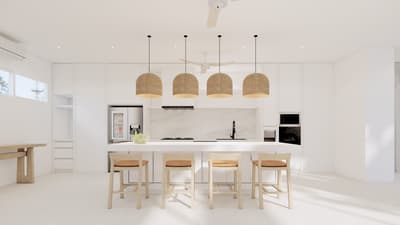 Living, Dining & Kitchen