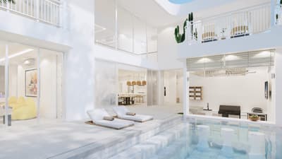 Pool Courtyard & Balcony