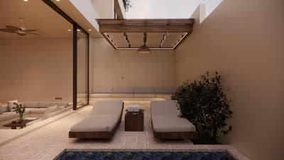 Courtyard, Pool & Daybed