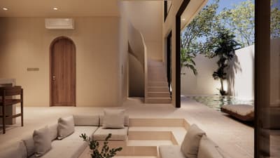 Courtyard, Pool & Daybed