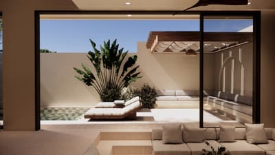 Courtyard, Pool & Daybed