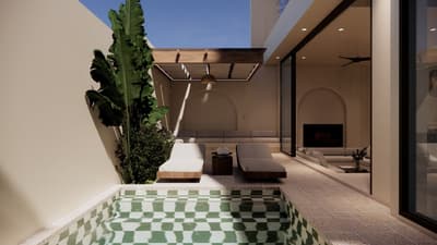 Courtyard, Pool & Daybed