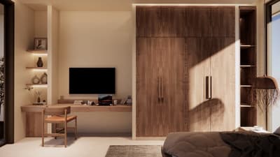 Bedroom TV & Wardrobe Details