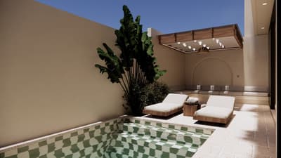 Courtyard, Pool & Daybed