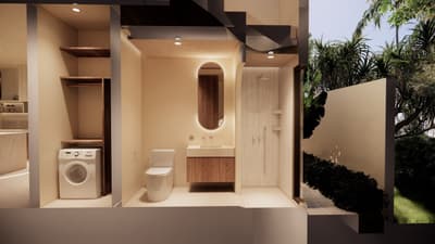Laundry & Powder Room